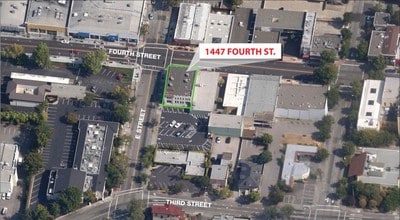 1447 4th St, San Rafael, CA - Aérien Vue de la carte