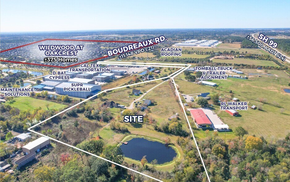 15120-15130 Boudreaux Rd, Tomball, TX à vendre - Aérien - Image 2 de 8