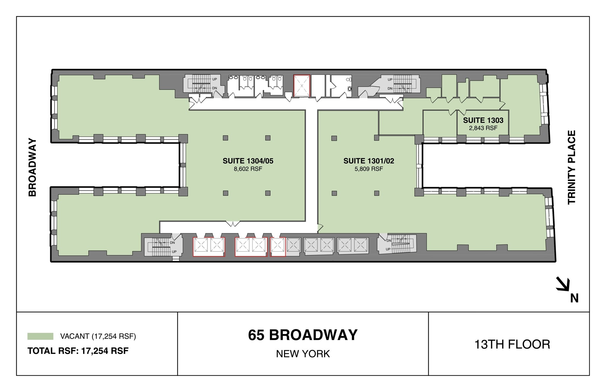 65 Broadway, New York, NY à louer Plan de site- Image 1 de 6