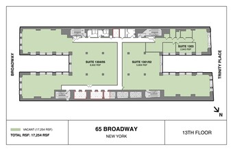 65 Broadway, New York, NY à louer Plan de site- Image 1 de 6