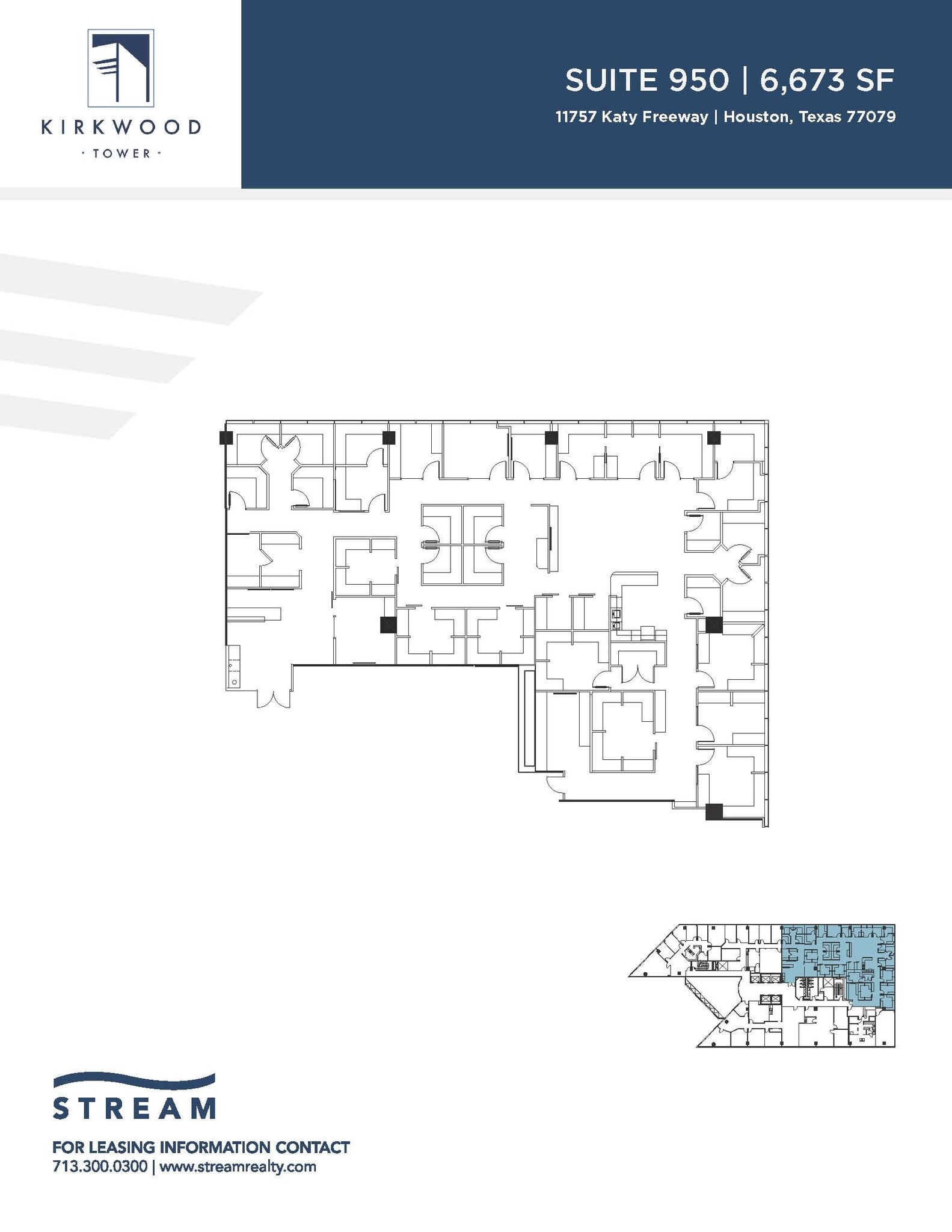 11757 Katy Fwy, Houston, TX for lease Floor Plan- Image 1 of 2