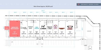 Escondido Ave, Hesperia, CA à louer Plan de site- Image 2 de 2
