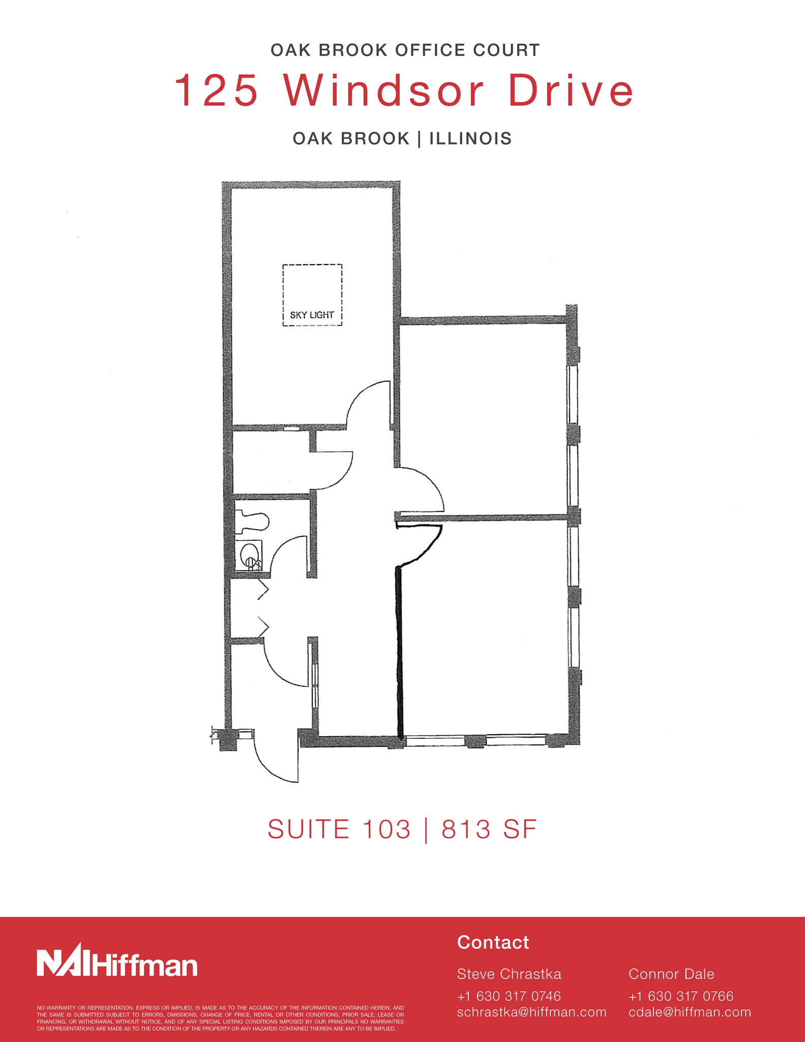 125 Windsor Dr, Oak Brook, IL à louer Plan d’étage- Image 1 de 1