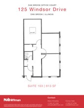 125 Windsor Dr, Oak Brook, IL à louer Plan d’étage- Image 1 de 1