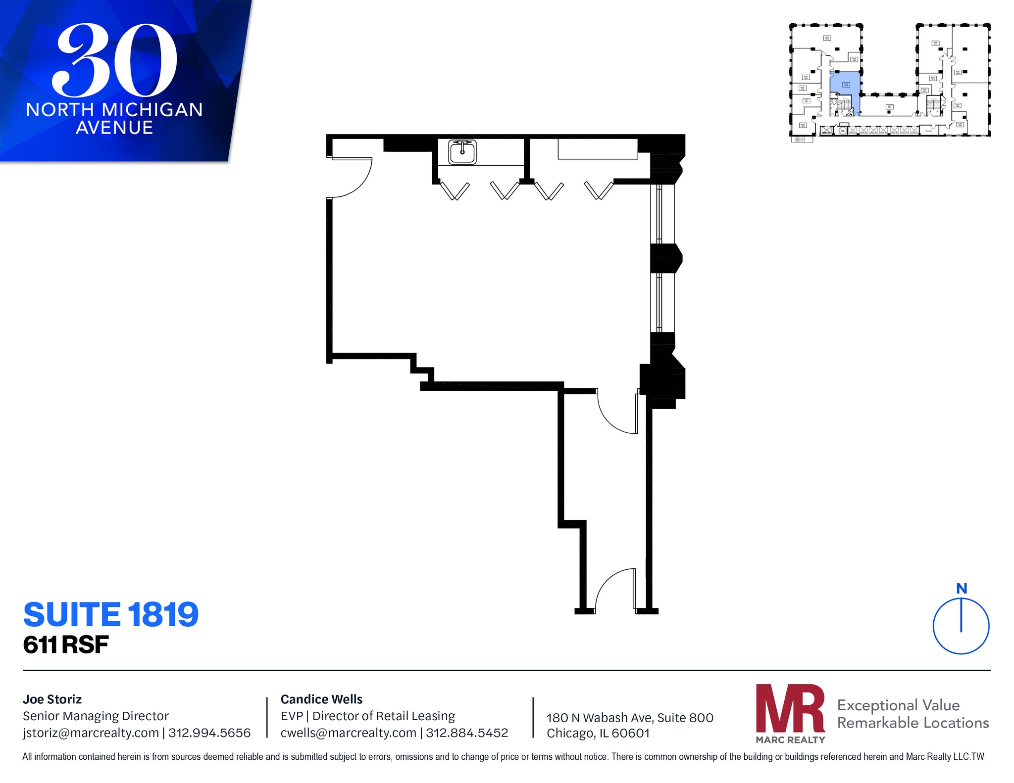 30 N Michigan Ave, Chicago, IL for lease Floor Plan- Image 1 of 5