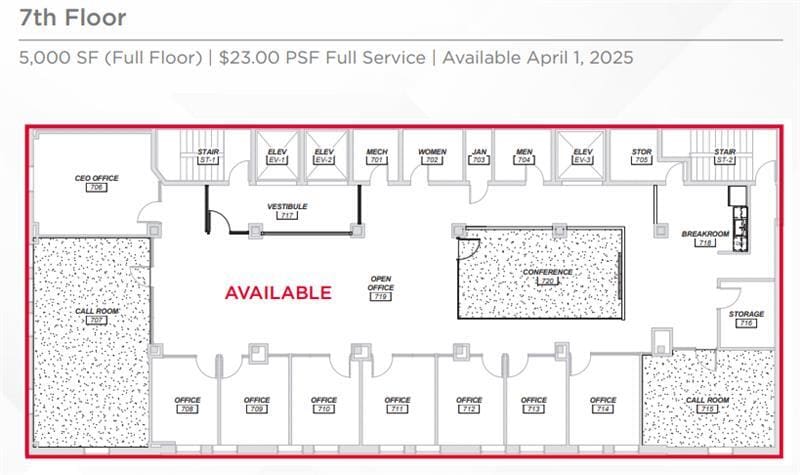 1627 Main St, Kansas City, MO for lease Floor Plan- Image 1 of 1