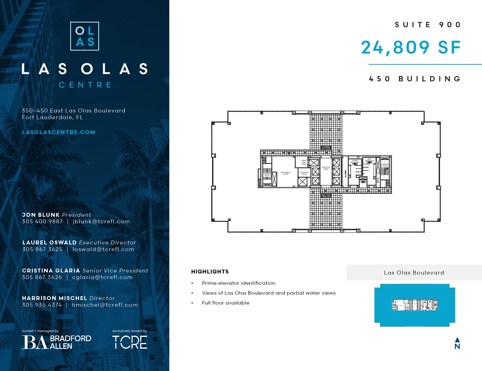 450 E Las Olas Blvd, Fort Lauderdale, FL à louer Plan d’étage- Image 1 de 1