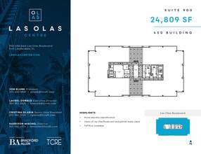 450 E Las Olas Blvd, Fort Lauderdale, FL à louer Plan d’étage- Image 1 de 1