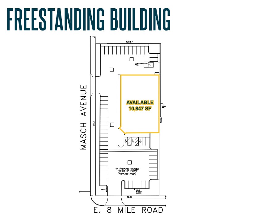 4803 E 8 Mile Rd, Warren, MI for lease Floor Plan- Image 1 of 3