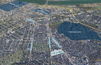 1250 Bardstown Rd, Louisville, KY - AERIAL map view