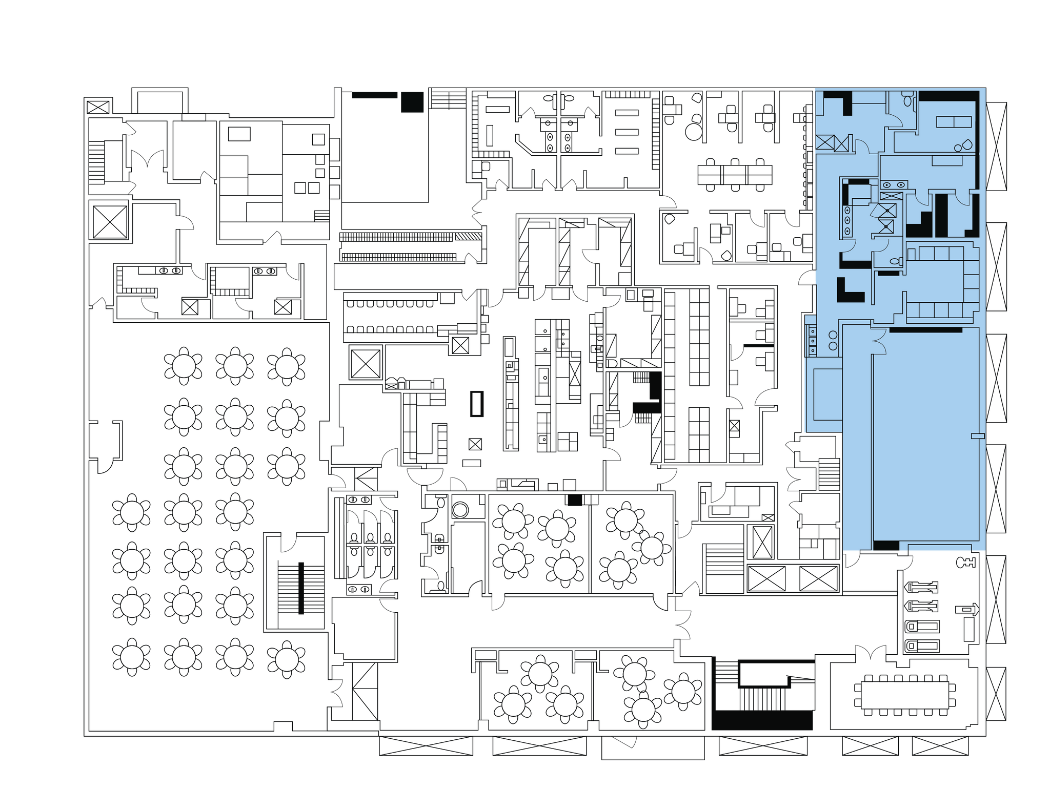 1201 K St NW, Washington, DC for lease Floor Plan- Image 1 of 7