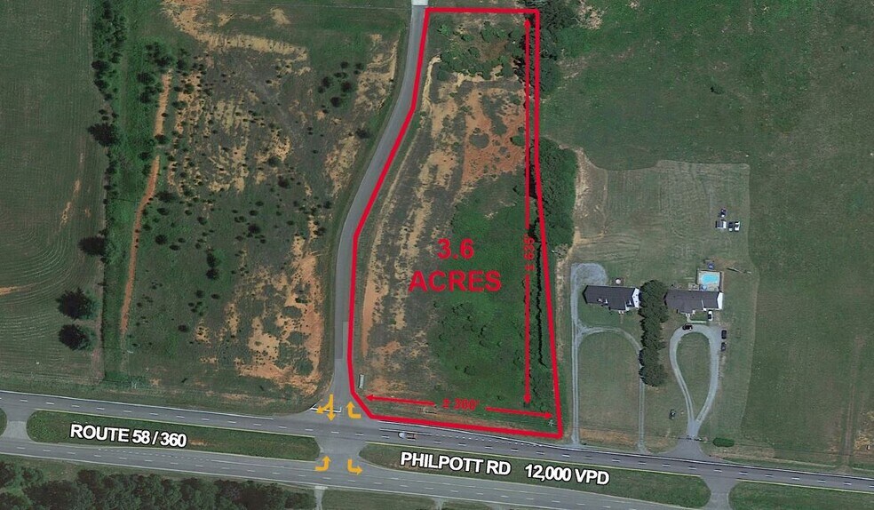Route 58/360, South Boston, VA à vendre - Photo du bâtiment - Image 1 de 1