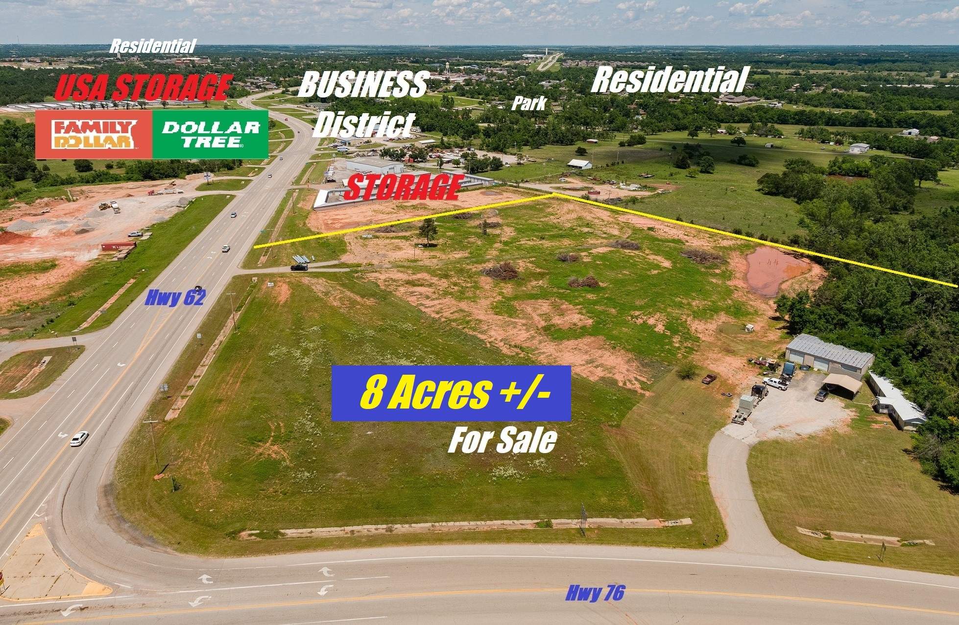 U.S. Highway 62 and State Highway 76, Blanchard, OK for sale Building Photo- Image 1 of 1