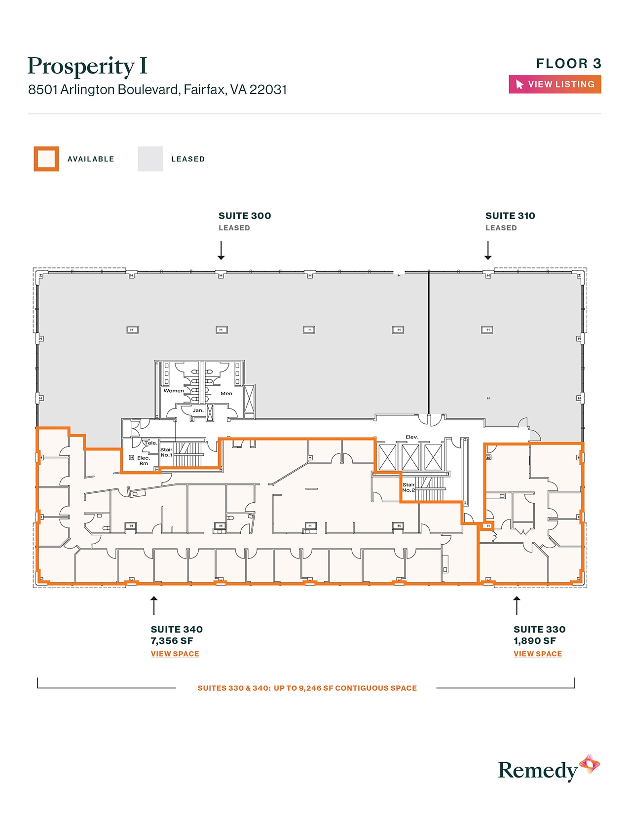 8501 Arlington Blvd, Merrifield, VA for lease Floor Plan- Image 1 of 1