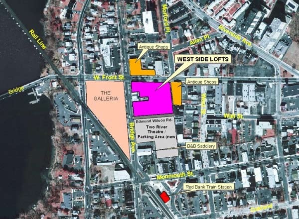 25 Bridge Ave, Red Bank, NJ à louer - Aérien - Image 3 de 3