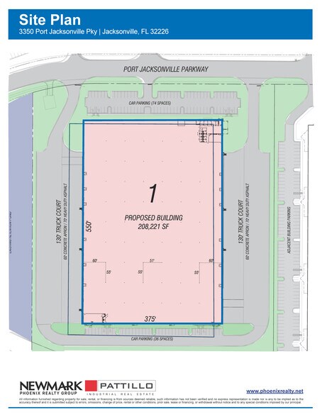 3350 Port Jacksonville Pkwy, Jacksonville, FL for lease - Site Plan - Image 2 of 5