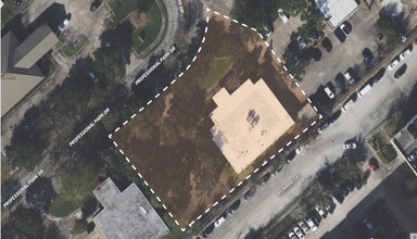 6 Professional Park Dr, Webster, TX - AERIAL  map view