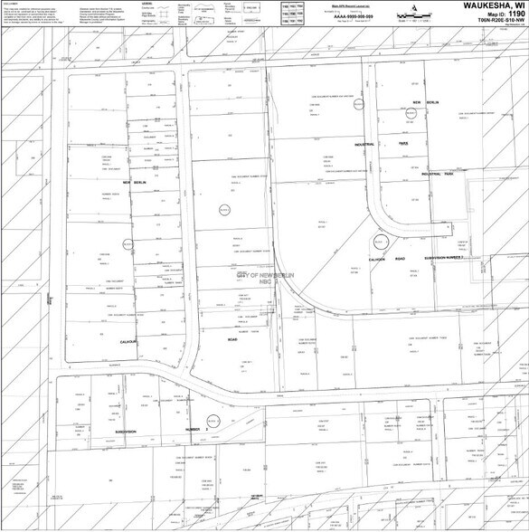 16600 W Glendale Dr, New Berlin, WI à louer - Plan cadastral - Image 2 de 7