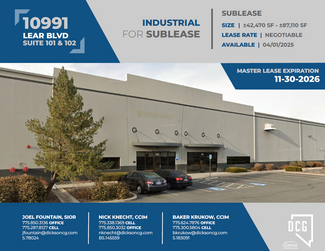 Plus de détails pour 10991 Lear Blvd, Reno, NV - Industriel/Logistique à louer