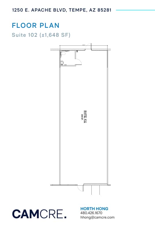 1250 E Apache Blvd, Tempe, AZ for lease Floor Plan- Image 1 of 1