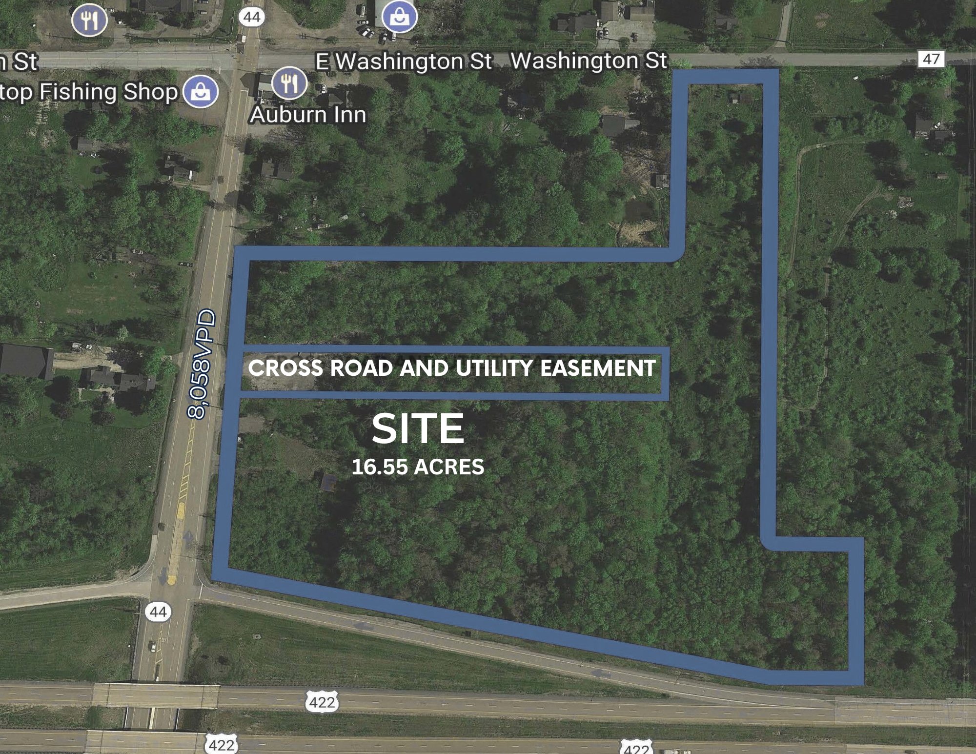 17845 Ravenna, Auburn Township, OH for lease Aerial- Image 1 of 3