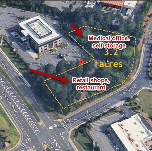 2675 Peachtree Pky, Cumming, GA à vendre - Aérien - Image 3 de 4