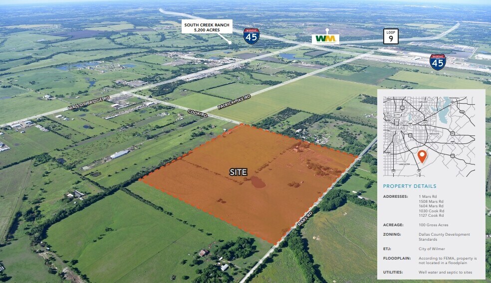 1 Mars Rd, Wilmer, TX à vendre - Aérien - Image 2 de 3