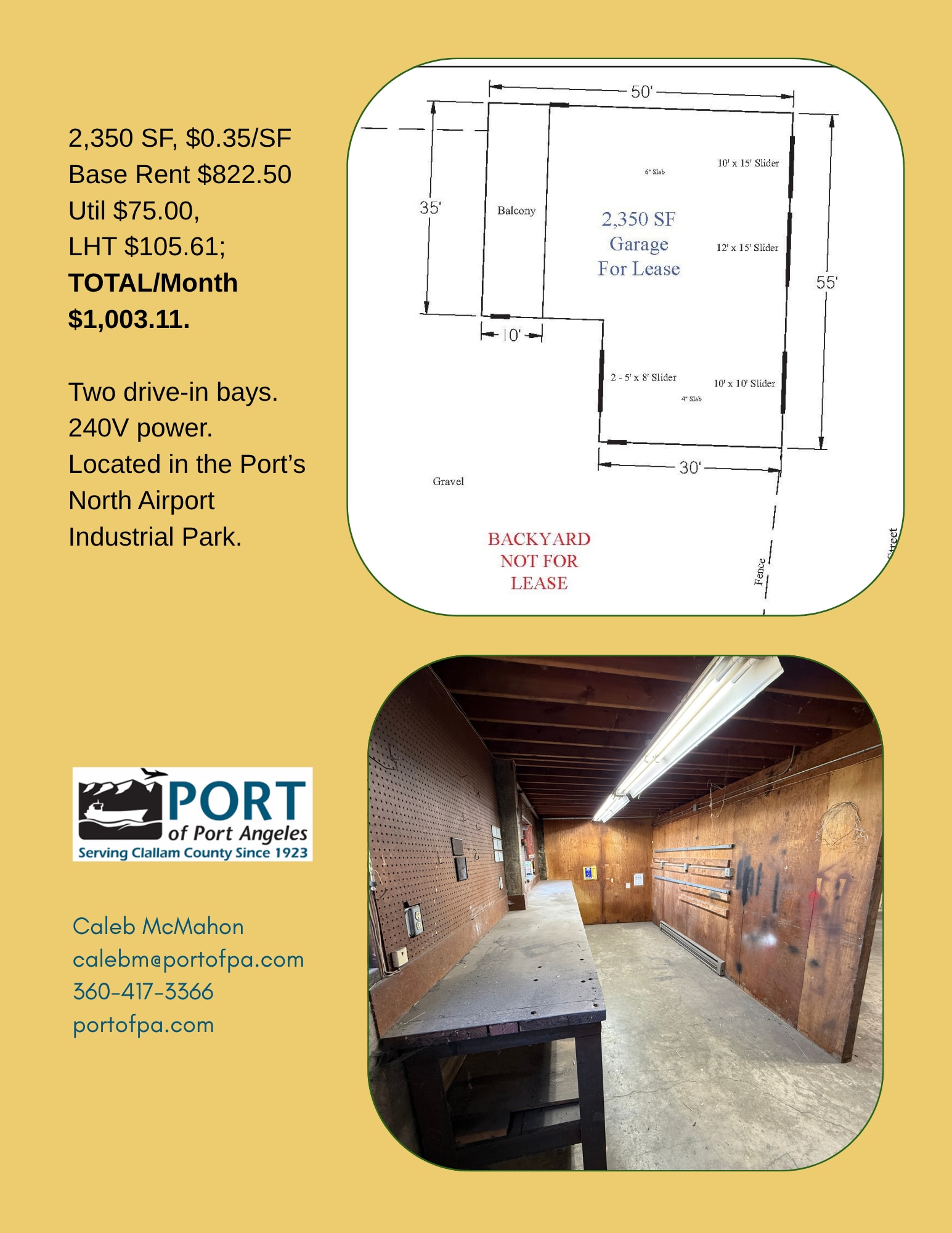 2032 S O St, Port Angeles, WA for lease Interior Photo- Image 1 of 1