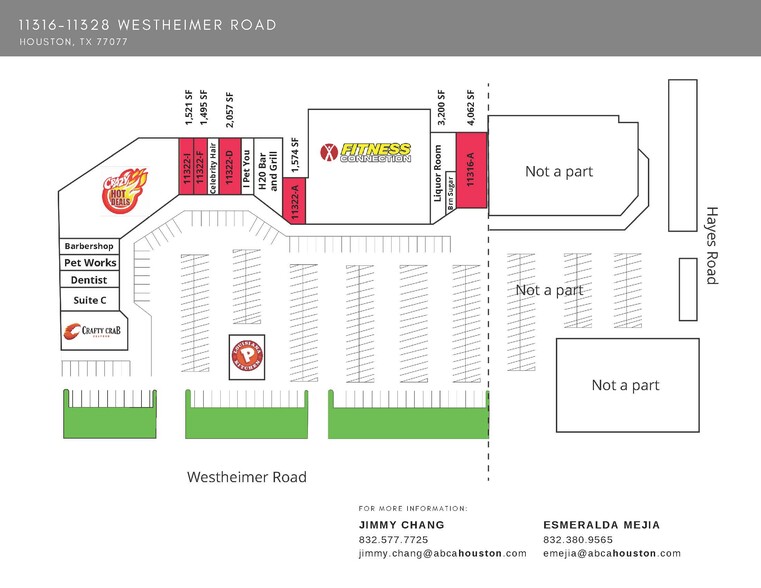 11312 Westheimer Rd, Houston, TX à louer - Plan de site - Image 3 de 7