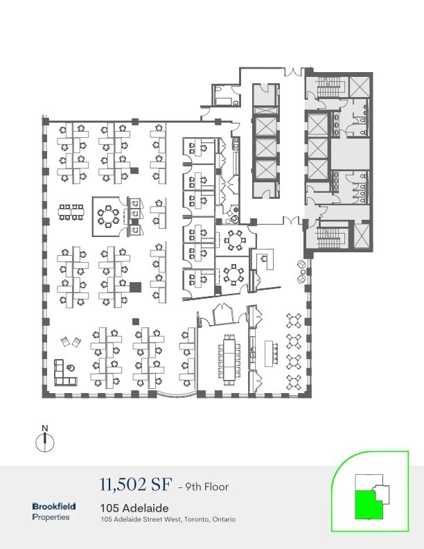 105 Adelaide St W, Toronto, ON à louer Plan d’étage- Image 1 de 1
