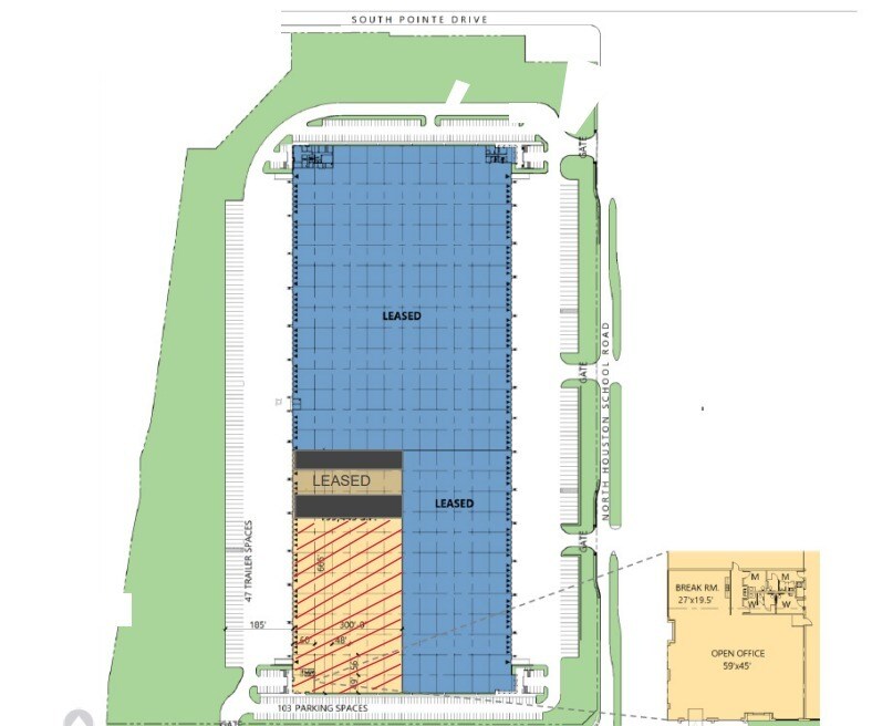 3535 N Houston School Rd, Lancaster, TX à louer Plan d’étage- Image 1 de 1