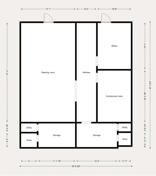 3128-3134 E Sunshine St, Springfield, MO à vendre - Plan d’étage - Image 2 de 2