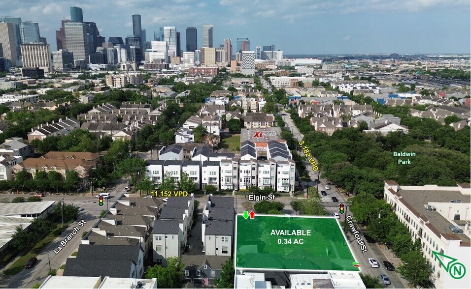 3212 Crawford St, Houston, TX à vendre - Aérien - Image 2 de 5