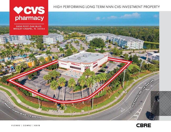 Plus de détails pour 5606 Post Oak Blvd, Wesley Chapel, FL - Commerce de détail à vendre