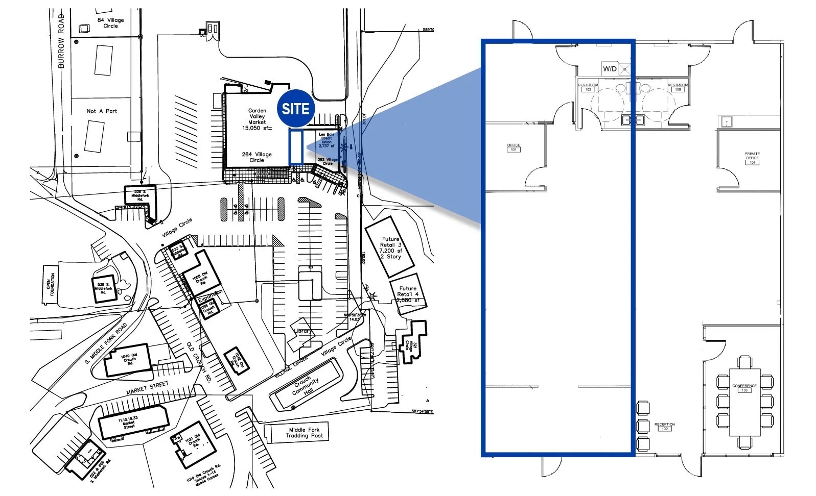 284-292 Village Cir, Garden Valley, ID for lease Site Plan- Image 1 of 1
