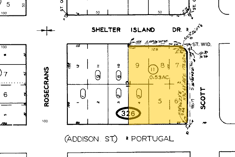 2907 Shelter Island Dr, San Diego, CA à vendre Plan cadastral- Image 1 de 1