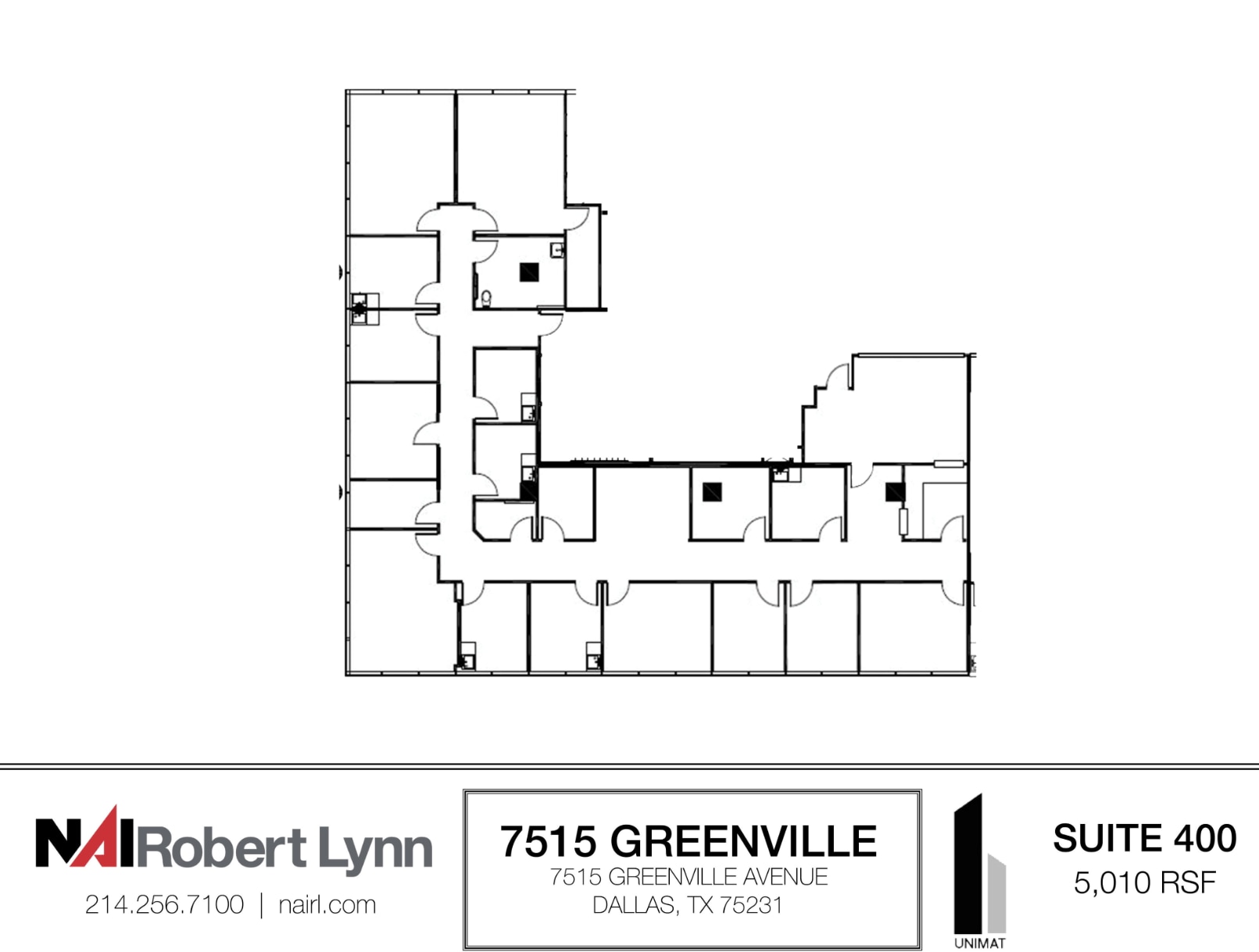 7515 Greenville Ave, Dallas, TX à louer Plan d’étage- Image 1 de 1