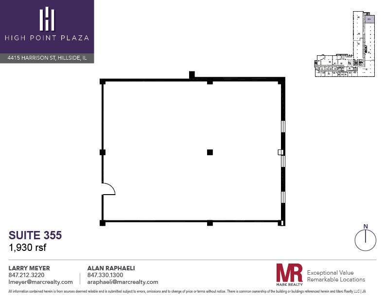 4415 W Harrison St, Hillside, IL for lease Floor Plan- Image 1 of 2