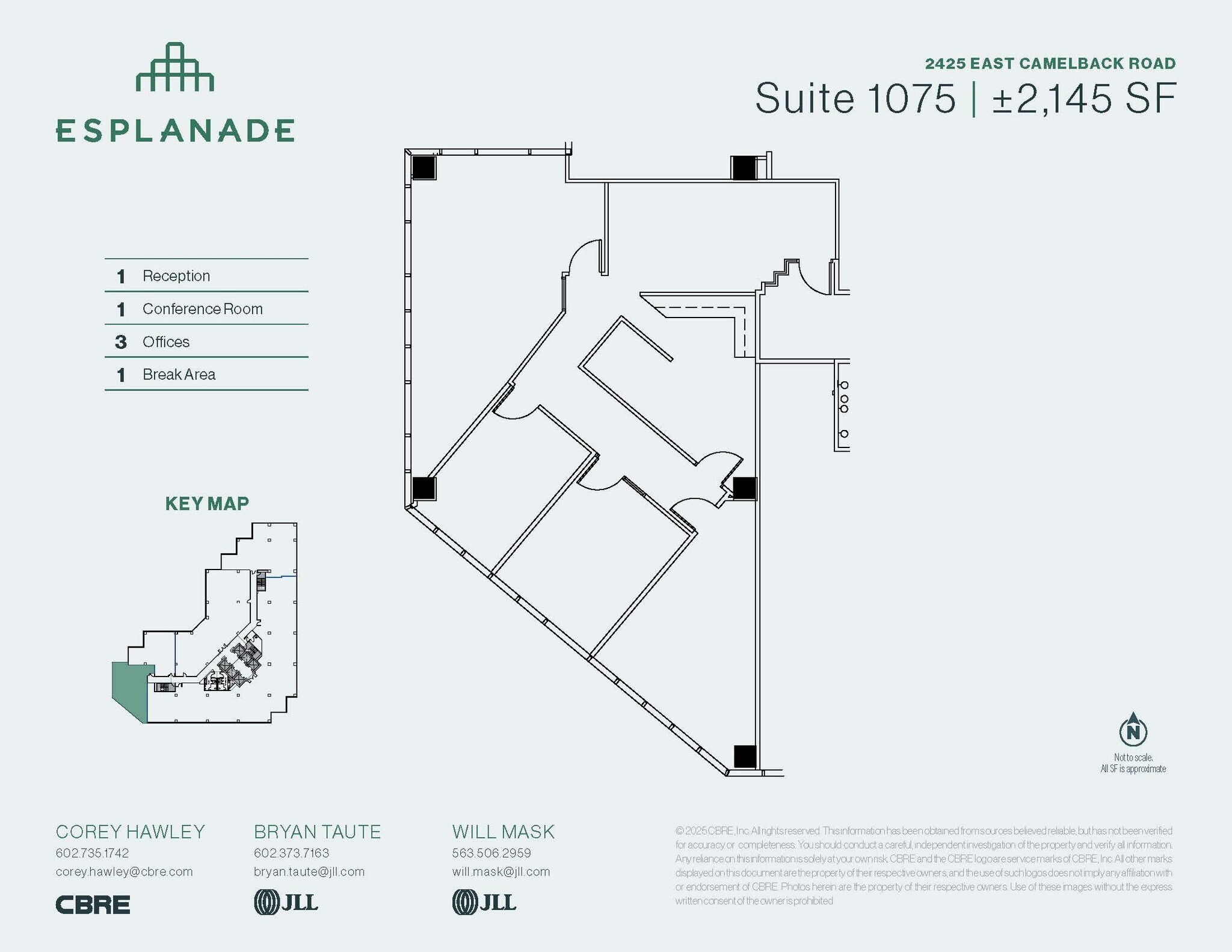 2425 E Camelback Rd, Phoenix, AZ for lease Floor Plan- Image 1 of 1