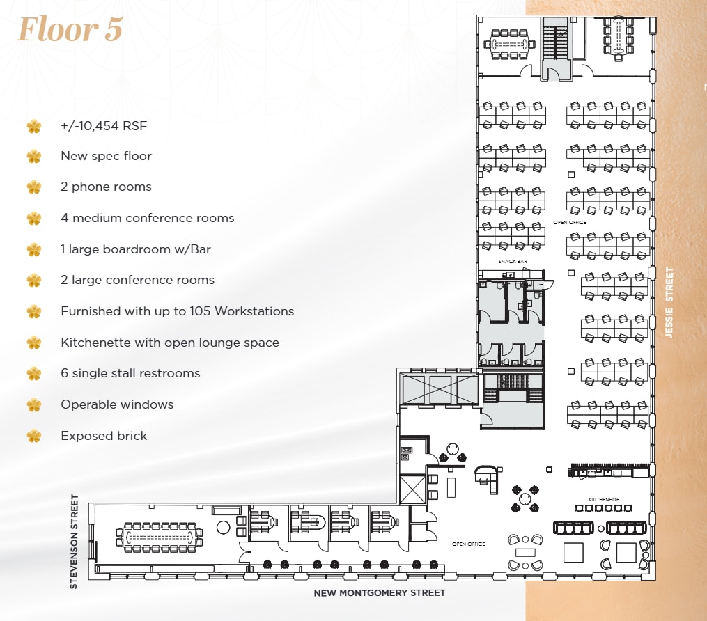 55 New Montgomery St, San Francisco, CA for lease Floor Plan- Image 1 of 1