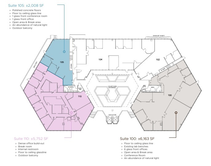 10525 Vista Sorrento Pky, San Diego, CA for lease Floor Plan- Image 1 of 1