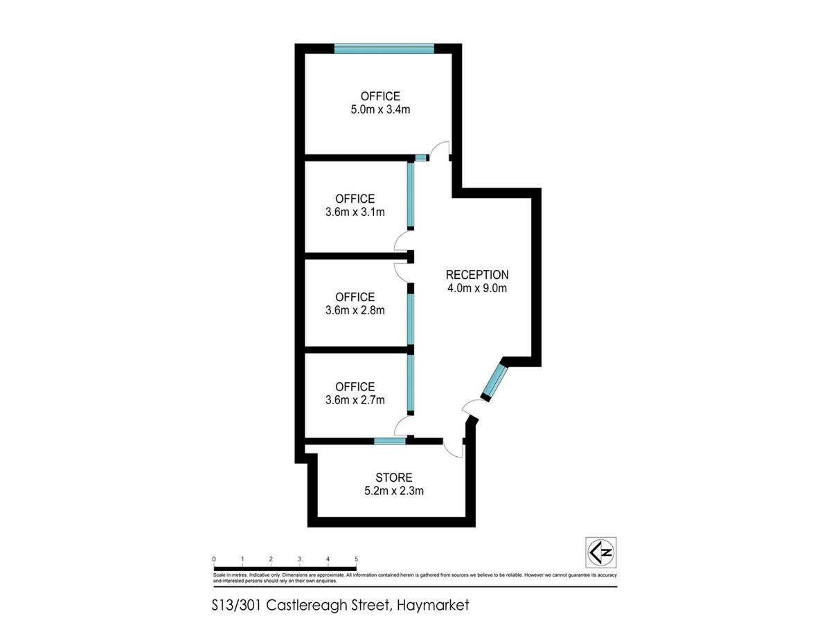 301 Castlereagh St, Haymarket, NSW 2000 - Unit 13 -  - Floor Plan - Image 2 of 5