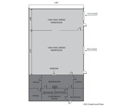 540 Dynamic Dr, Garner, NC for lease Floor Plan- Image 1 of 2