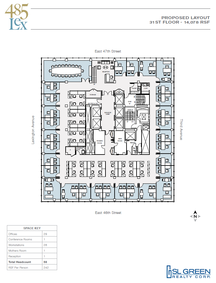 485 Lexington Ave, New York, NY for lease Floor Plan- Image 1 of 2