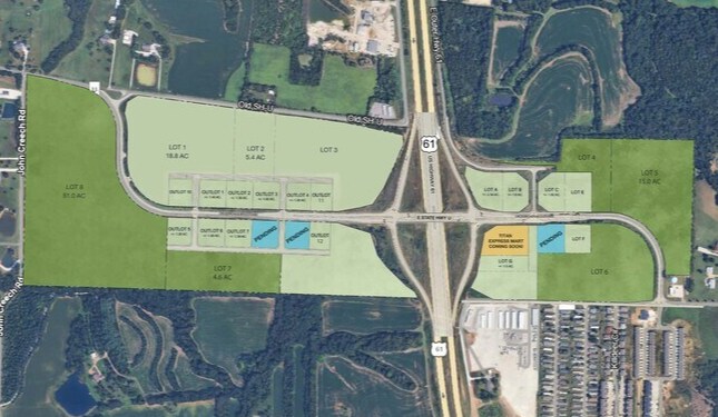 Hwy 61, Moscow Mills, MO à vendre - Plan de site - Image 1 de 3