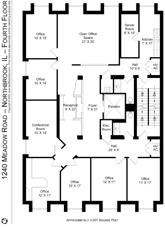 1240 Meadow Rd, Northbrook, IL for lease Floor Plan- Image 1 of 9
