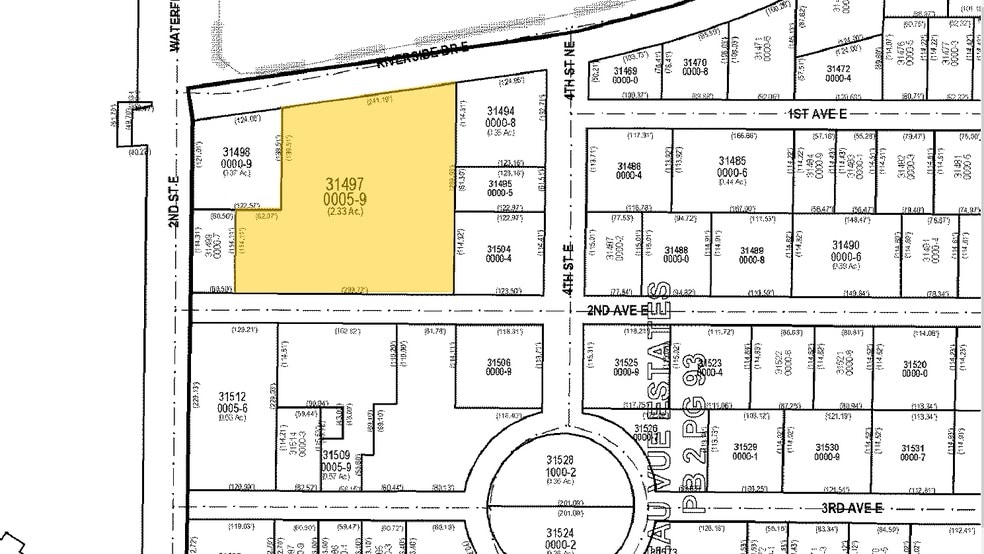 300 Riverside Dr E, Bradenton, FL à louer - Plan cadastral - Image 2 de 6