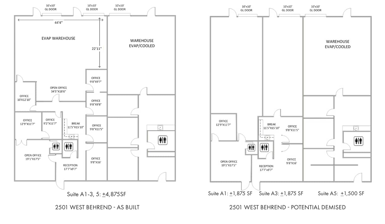 2401 W Behrend Dr, Phoenix, AZ for lease Floor Plan- Image 1 of 1