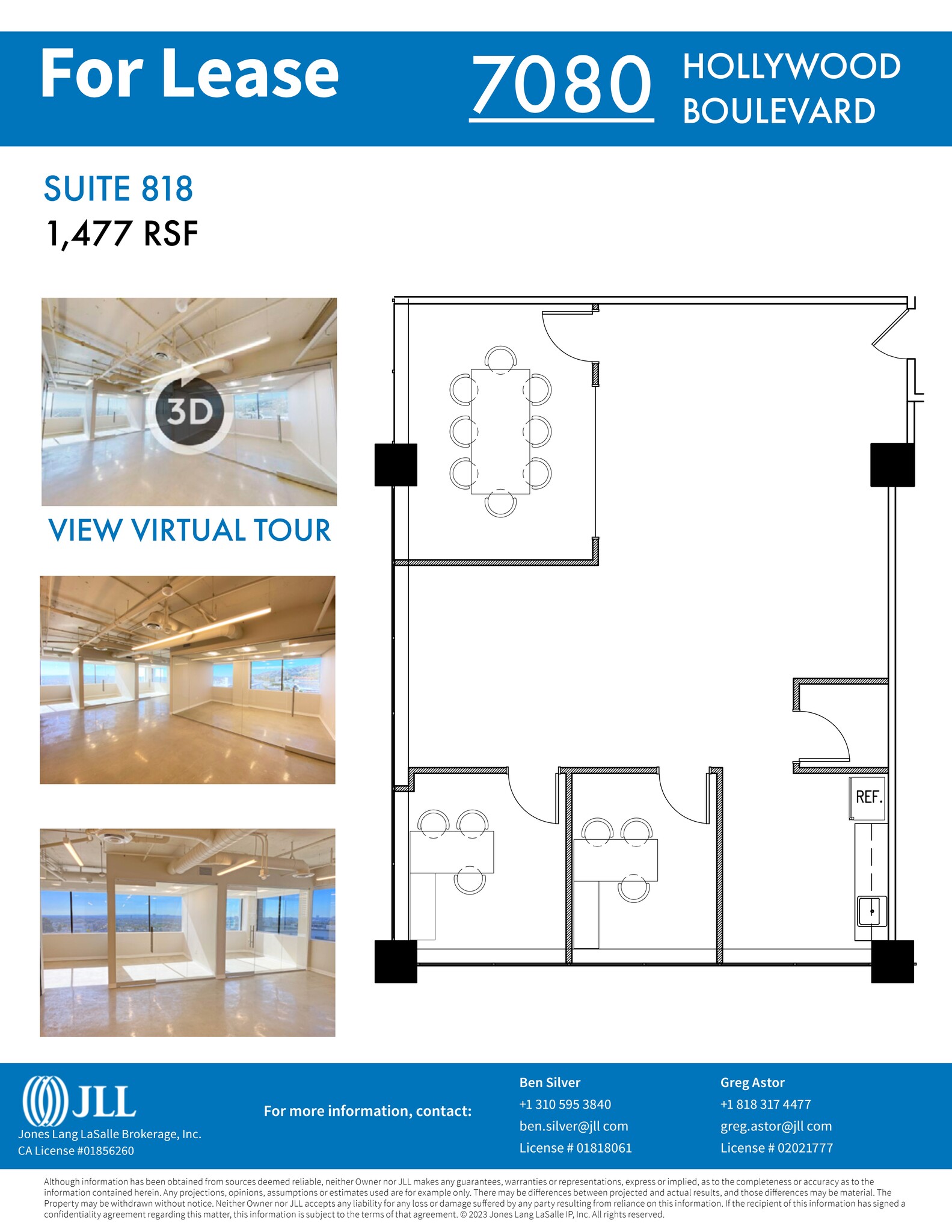 7080 Hollywood Blvd, Los Angeles, CA à louer Plan de site- Image 1 de 1