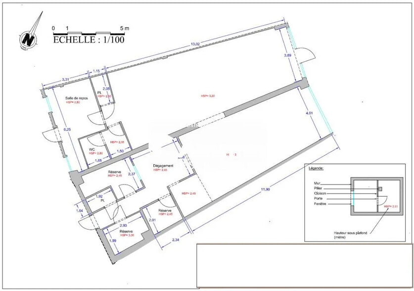 Retail in Colomiers for lease - Floor Plan - Image 1 of 1